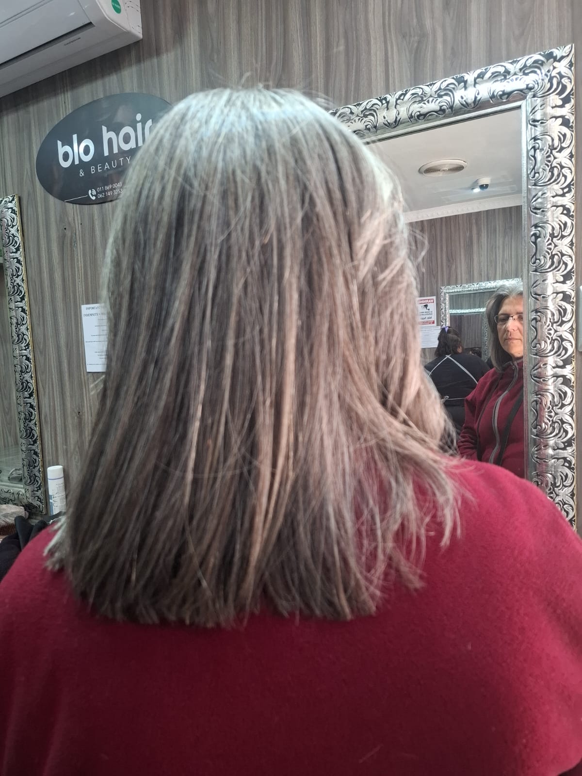 After luxury hair colour transformation by Sandy B